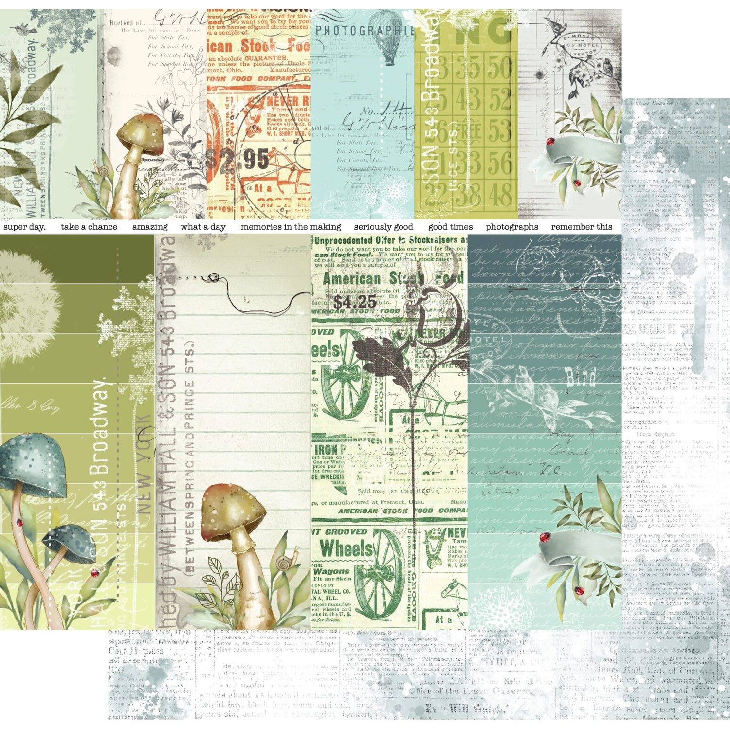 Uniquely Creative Seize the Day - Think Happy Thoughts Paper
