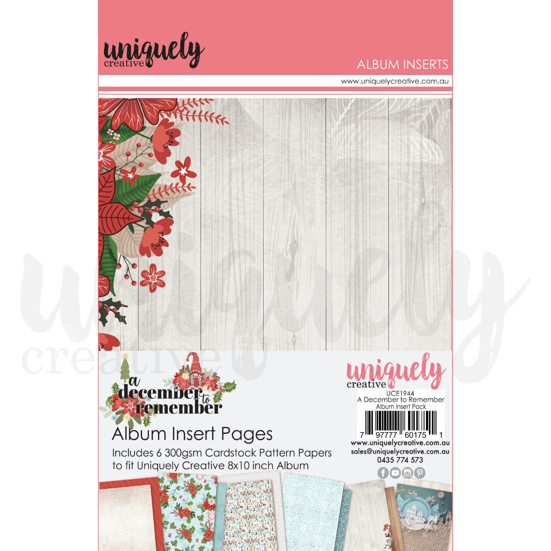Uniquely Creative A December to Remember Album Inserts