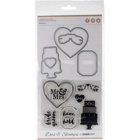 Kaisercraft Decorative Die & Stamp Set - Wedding