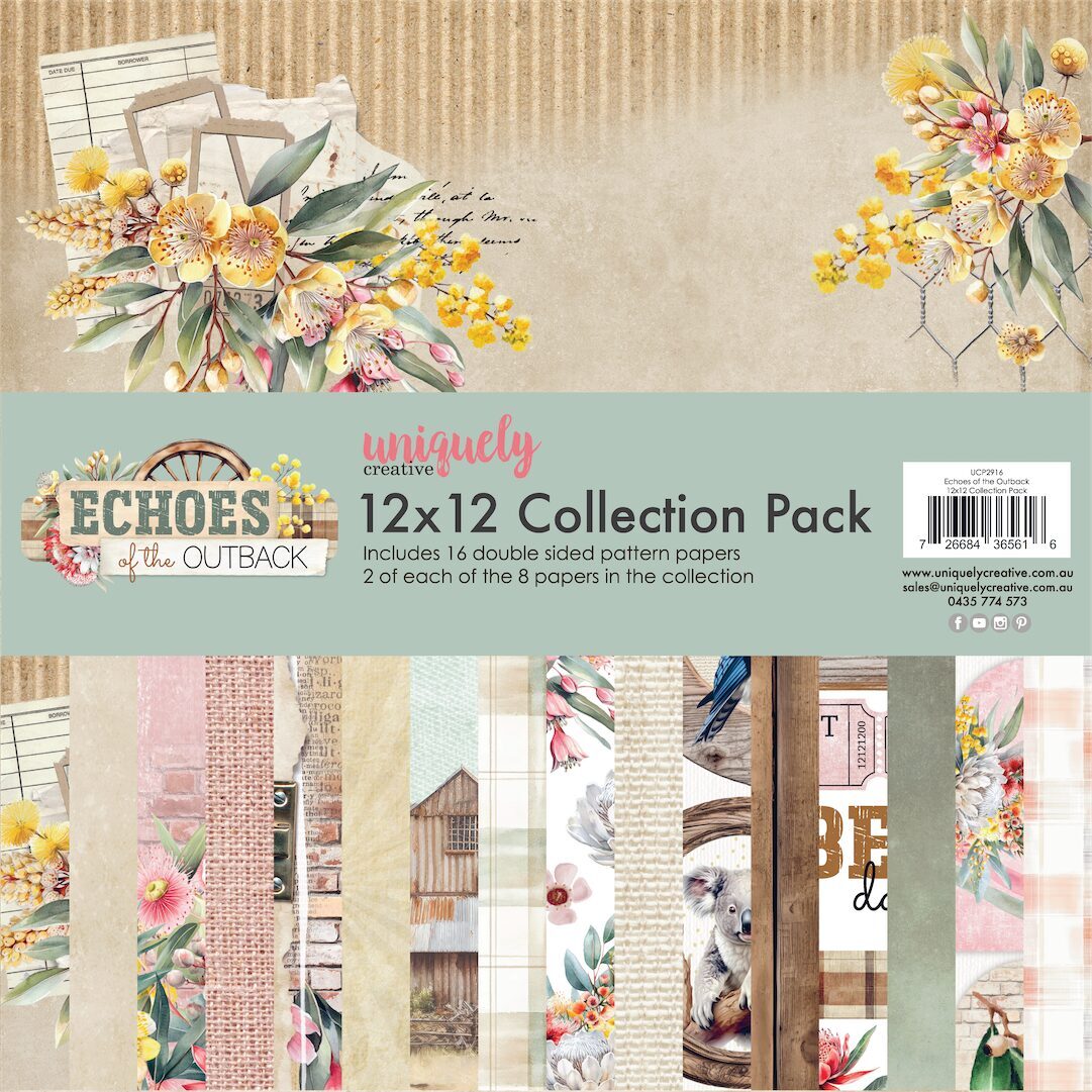 Uniquely Creative Echoes of the Outback - 12x12" Collection Pack (16 papers)