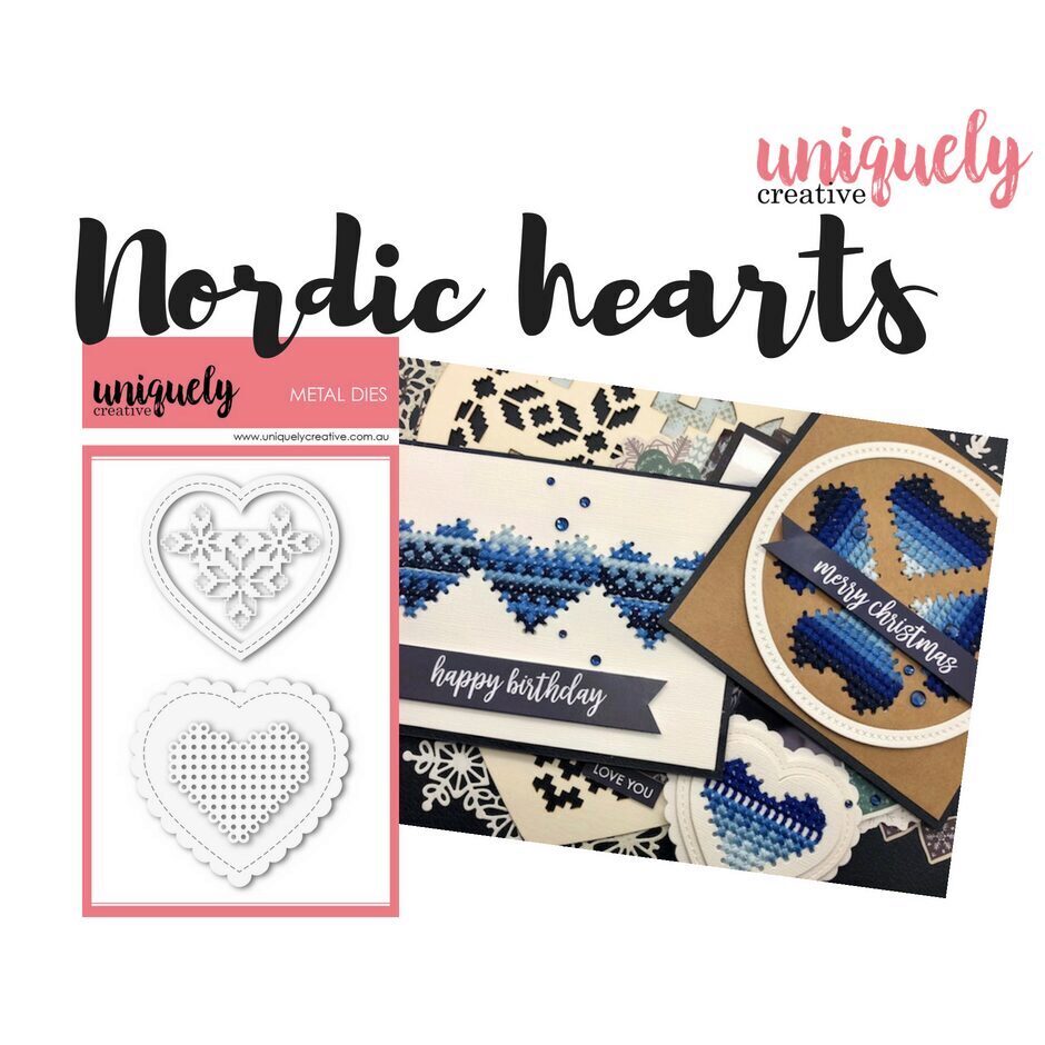 Uniquely Creative Die - Nordic Hearts