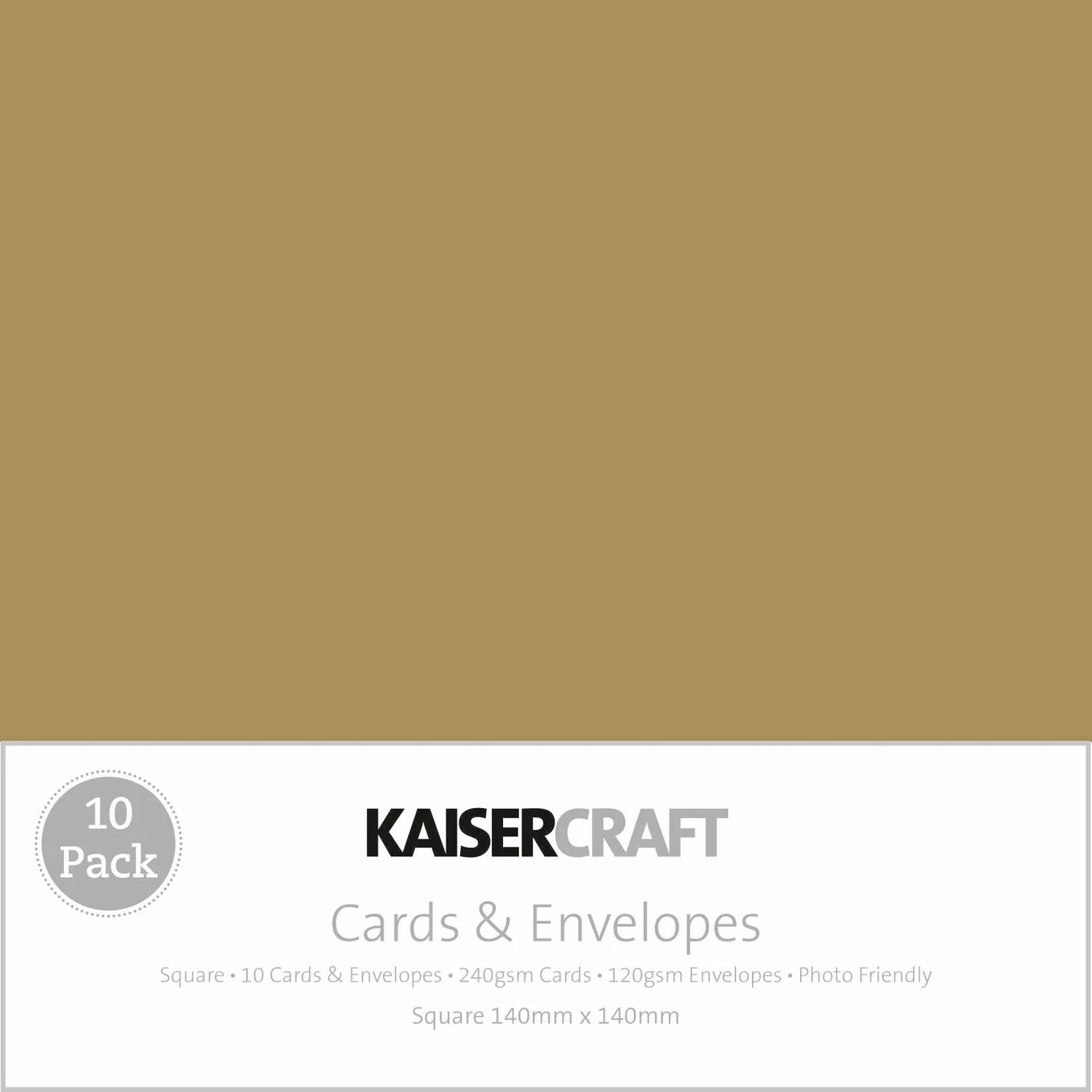 Kaisercraft Square Cards & Envelopes - Natural