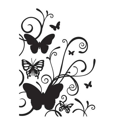 Kaisercraft Embossing Folder 4x6" - Butterfly Flourish