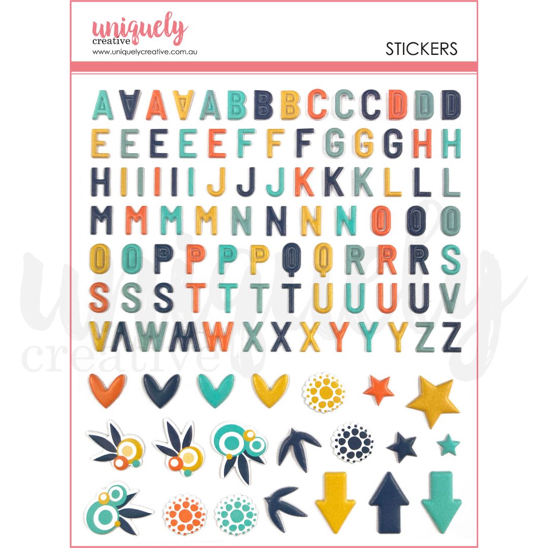 Uniquely Creative Stickers - Alpha Main Street