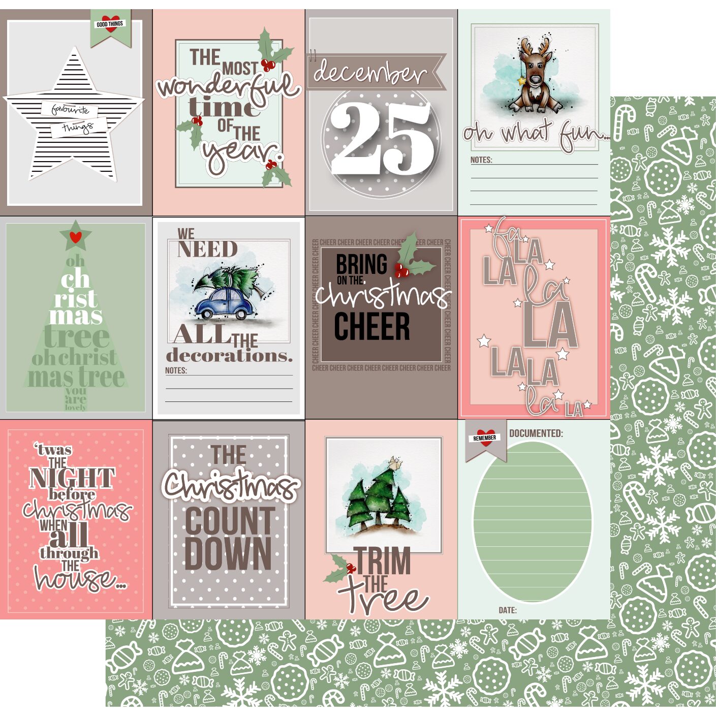 Uniquely Creative Days of December - Trim the Tree Paper
