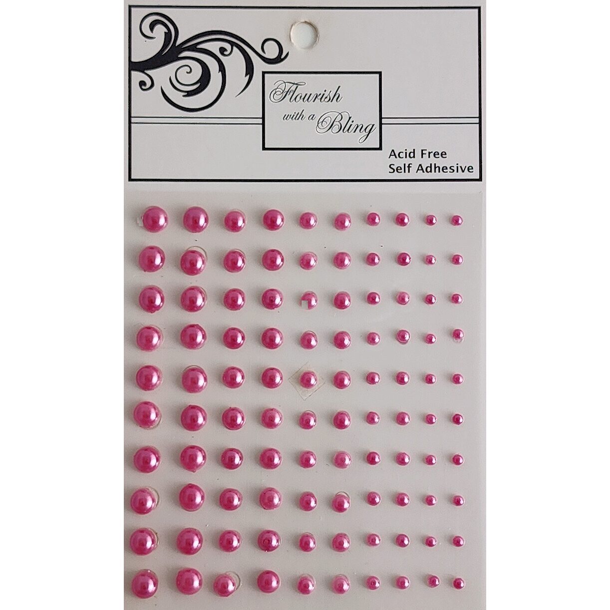 FWAB Adhesive Pearls - Rose Pink