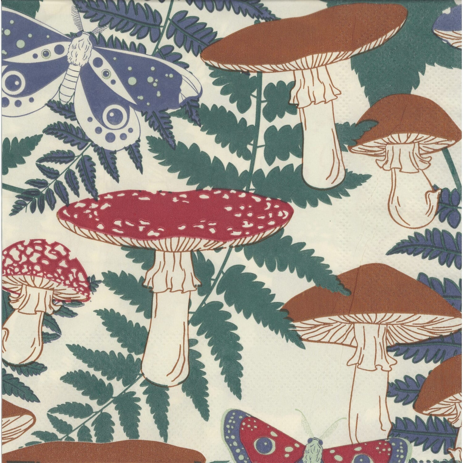 Flying Tiger Napkin/Serviette - Forest Mushrooms