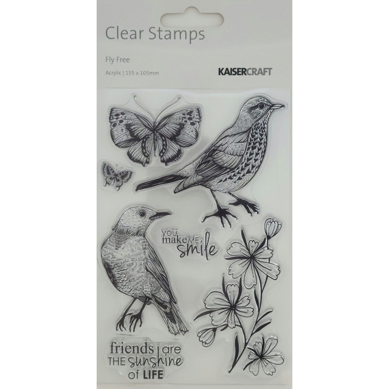 Kaisercraft Acrylic Stamp - Fly Free