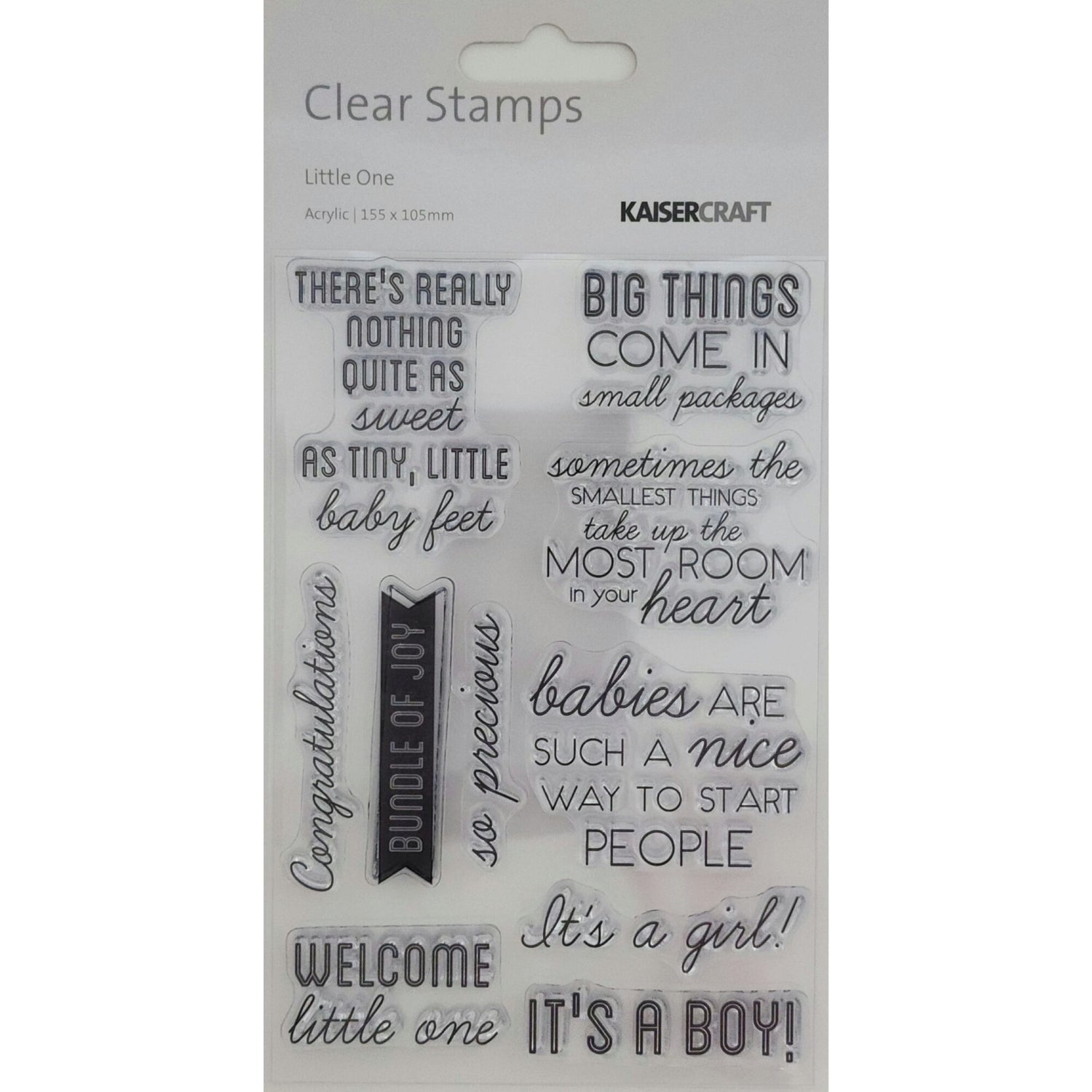 Kaisercraft Acrylic Stamp - Little One