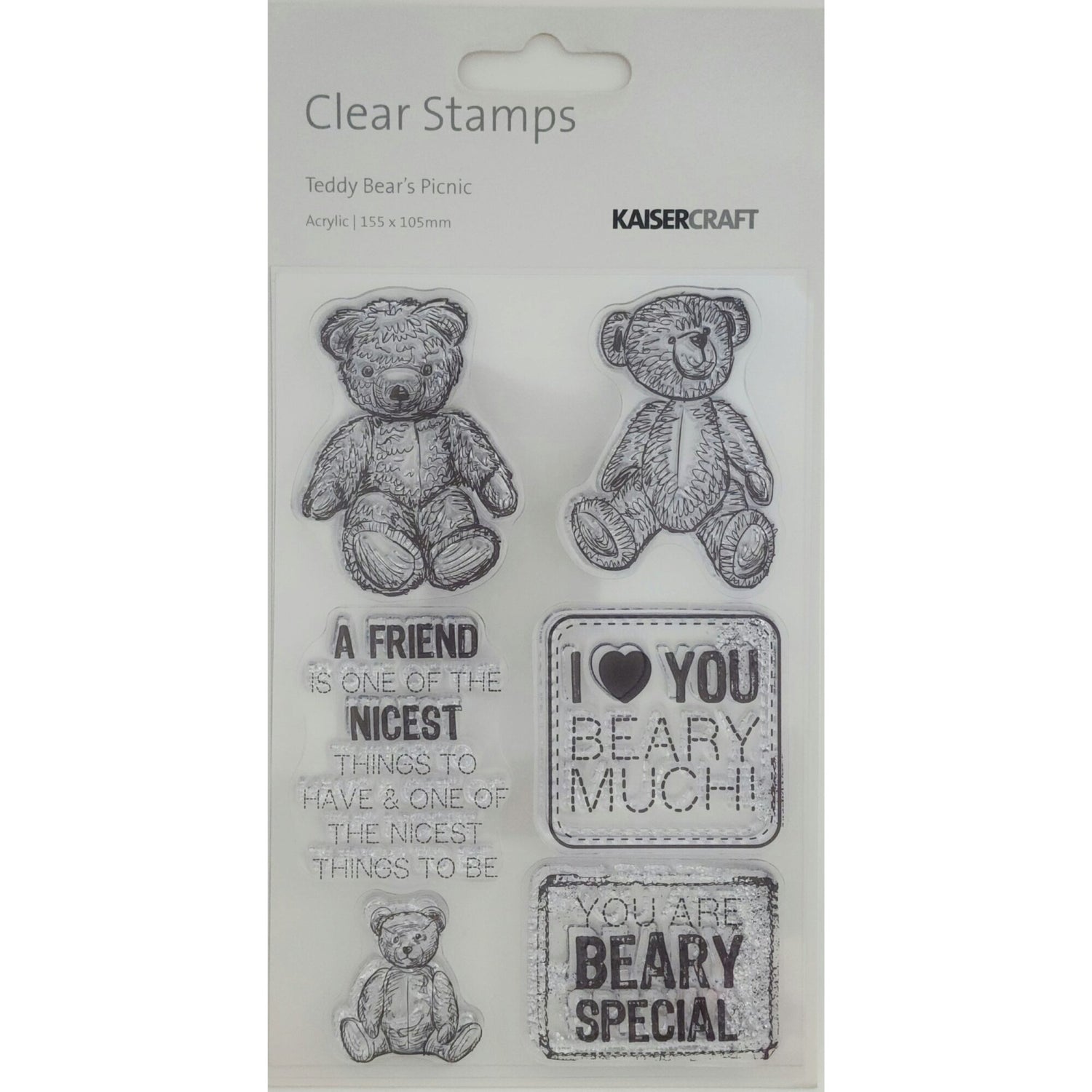 Kaisercraft Acrylic Stamp - Teddy Bear's Picnic