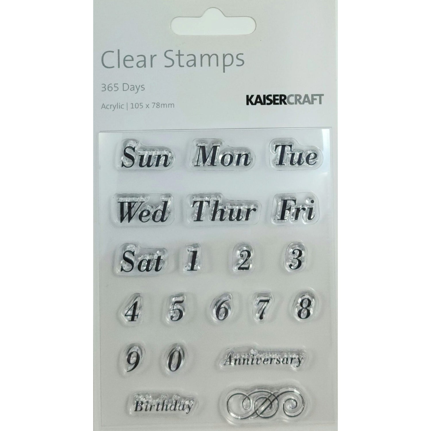 Kaisercraft Clear Stamp - 365 Days