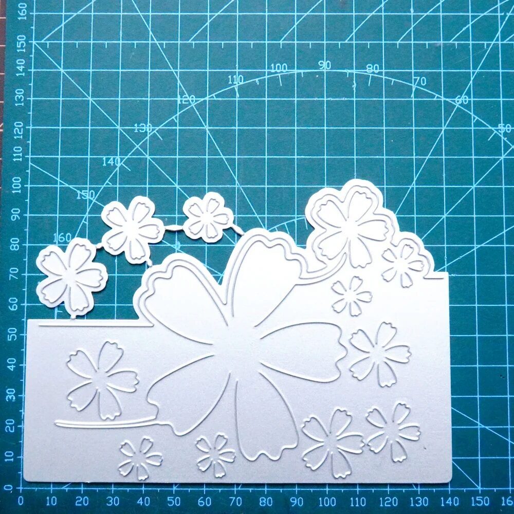 Kokorosa Cardmaking Die - Flower Boarder