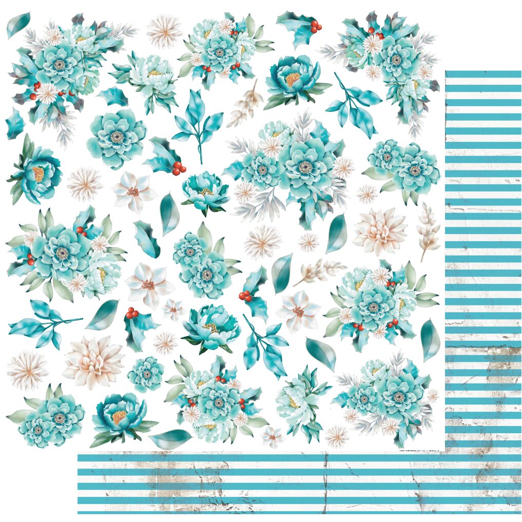 Uniquely Creative Merry & Bright - Holly Bouquet Paper