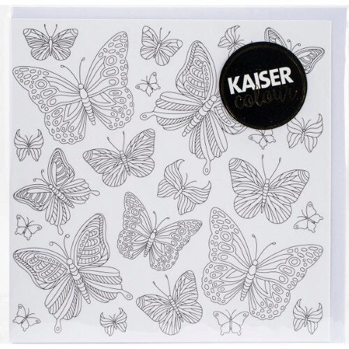 KAISERColour 6x6" Gift Card with Envelope - Butterflies