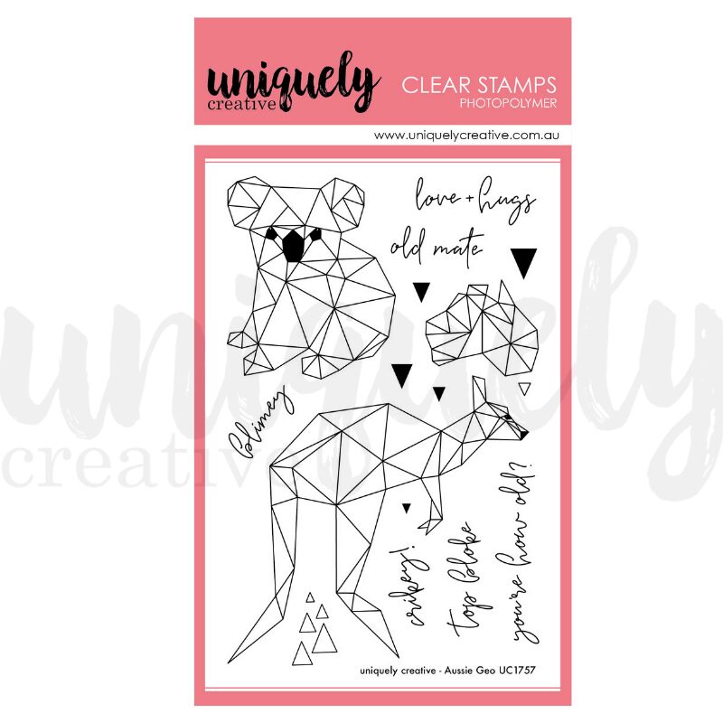 Uniquely Creative Stamp & Die Set Bundle - Aussie Geo