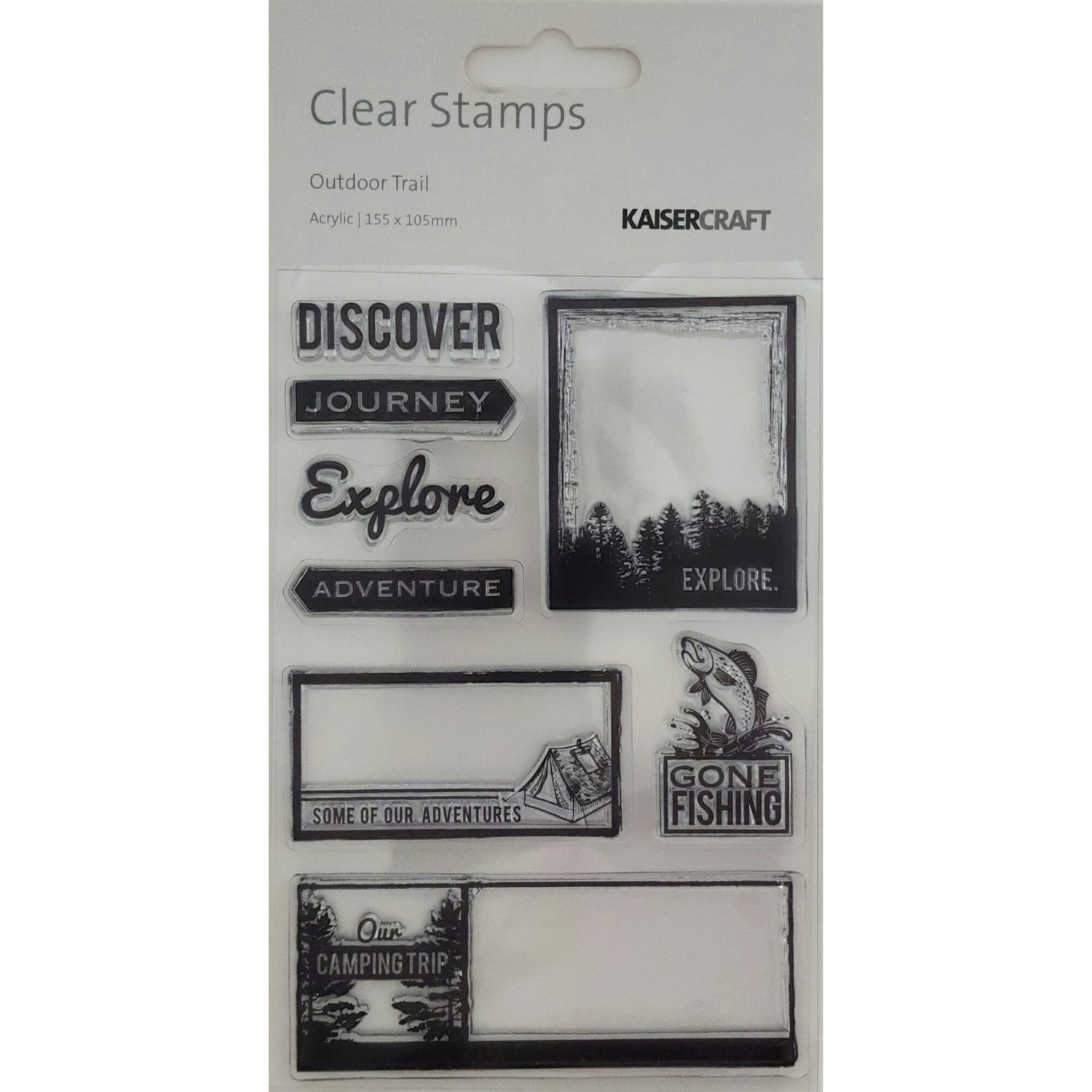 Kaisercraft Acrylic Stamp - Outdoor Trail