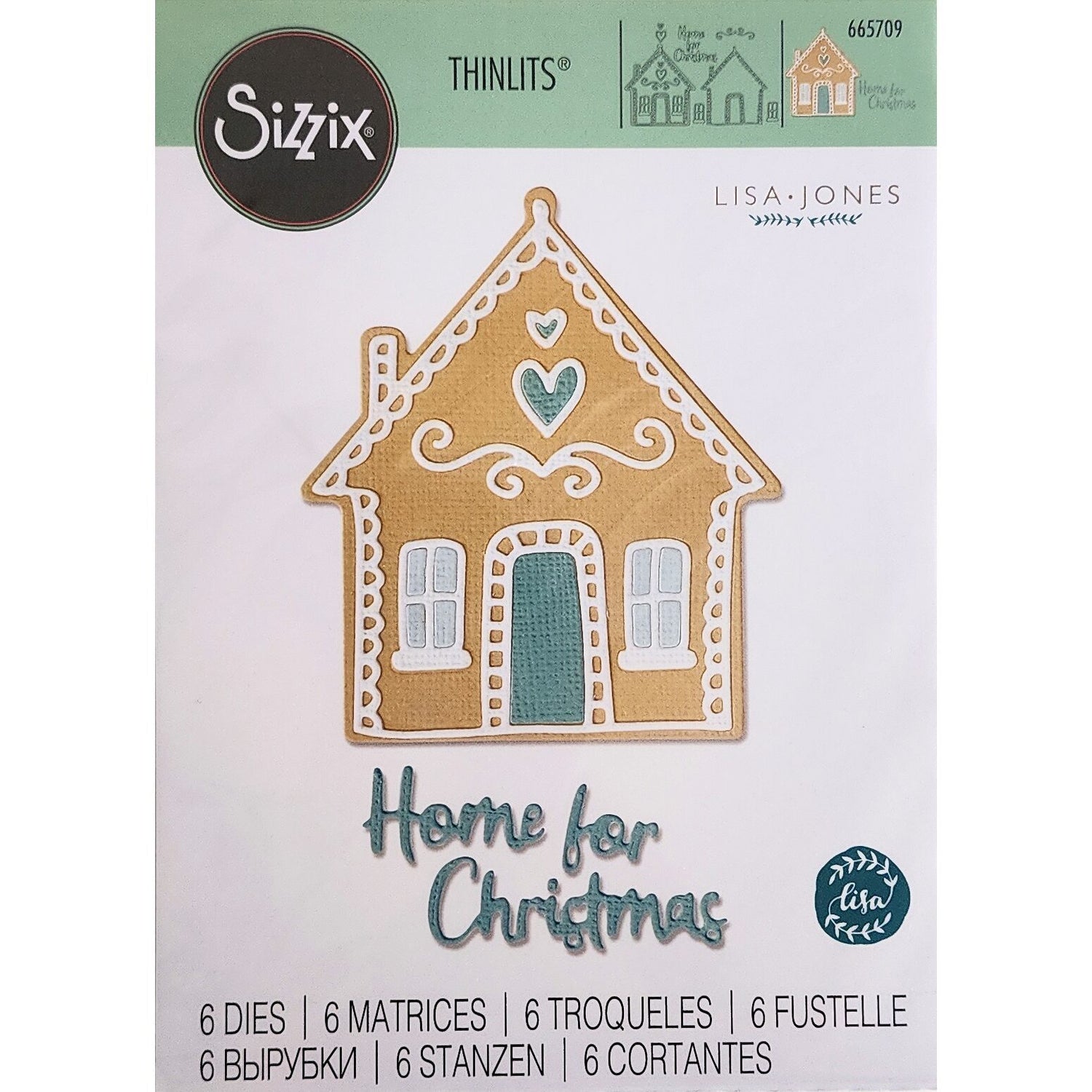 Sizzix Thinlits Die - Gingerbread Home