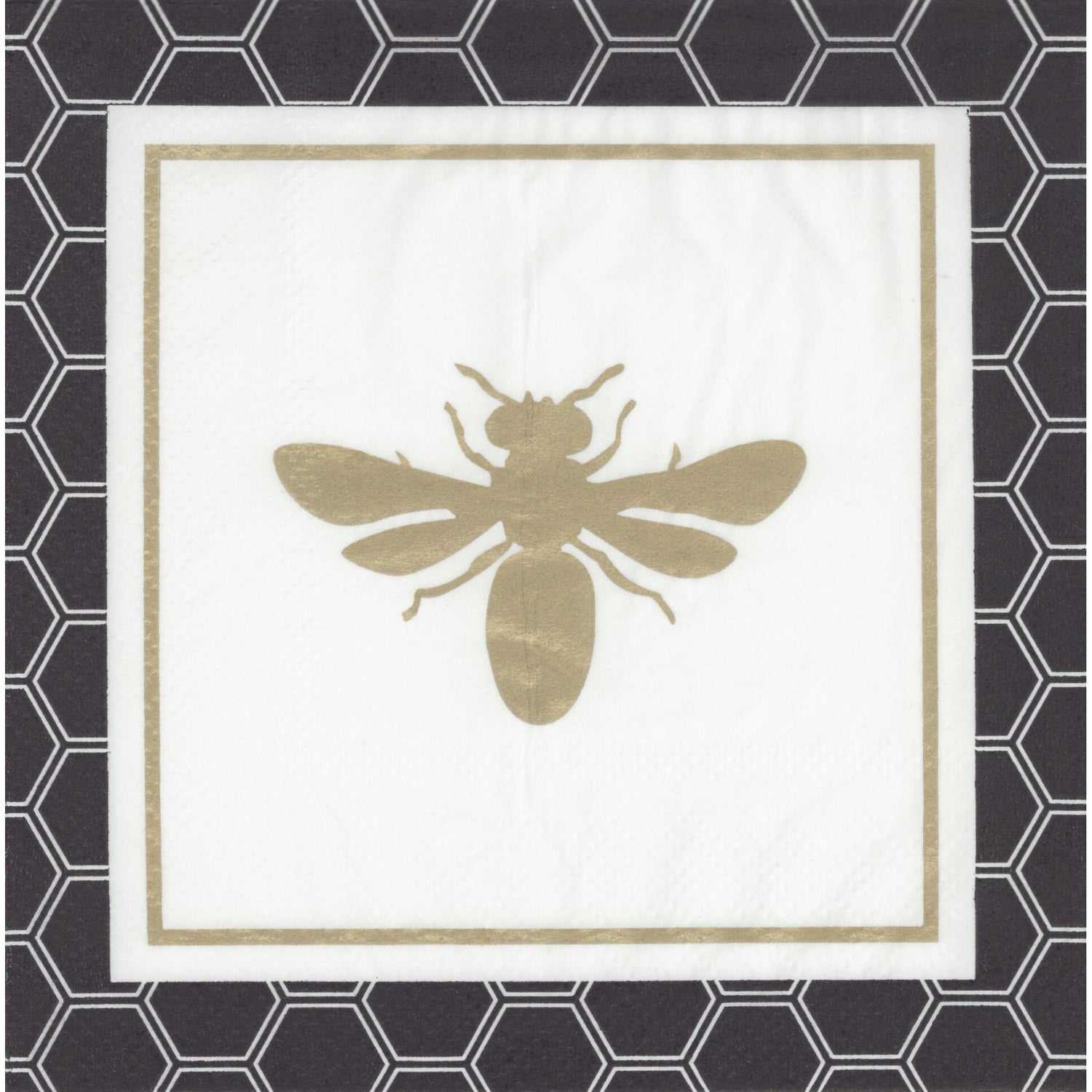 SugarPlum Party Napkin/Serviette - Golden Bee