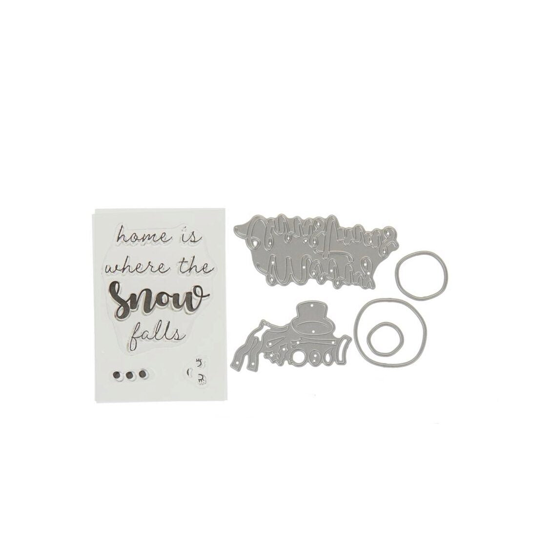 Crafter's Companion Stamp & Die Set - Joyful Snowman