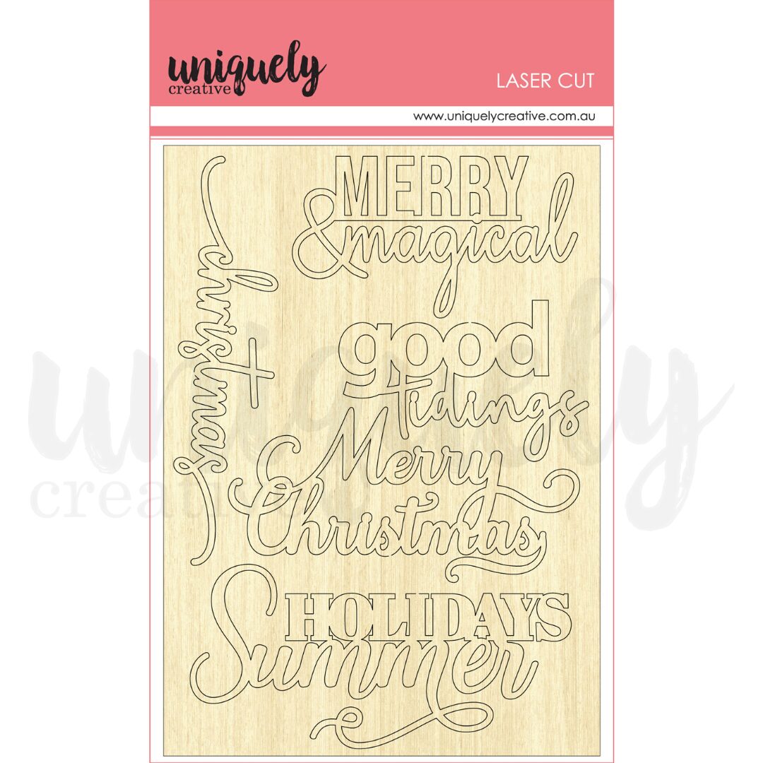 Uniquely Creative Laser Cut - Merry & Magical
