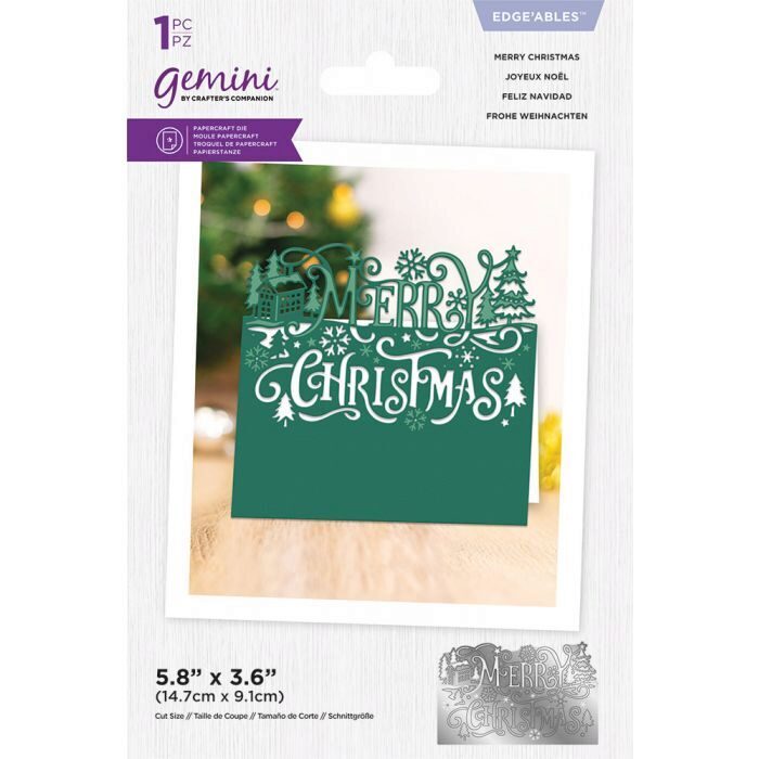 Crafter's Companion Edge'ables Die - Merry Christmas