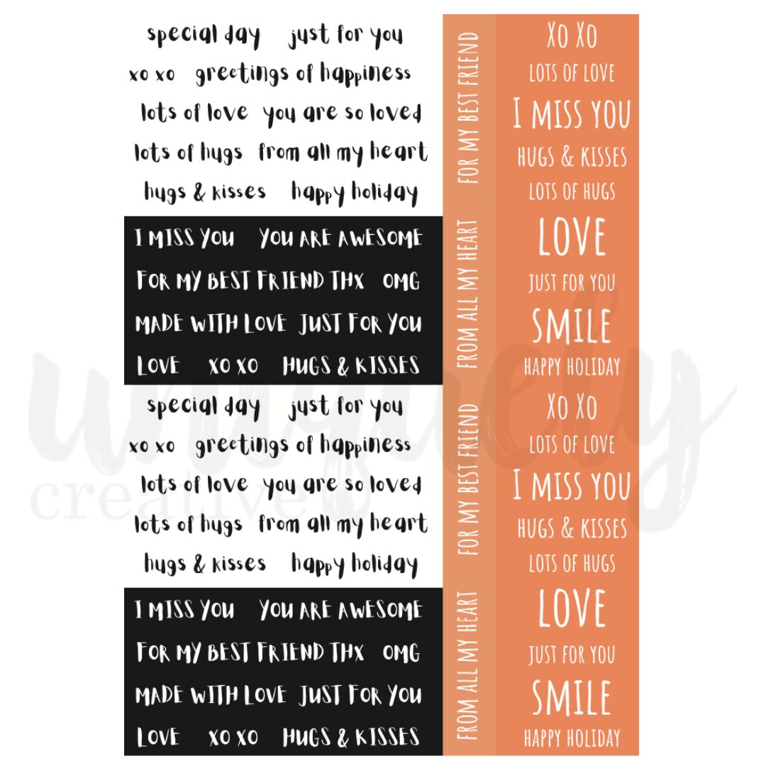 Uniquely Creative Cut-a-Part Mini Sheet - One of a Kind