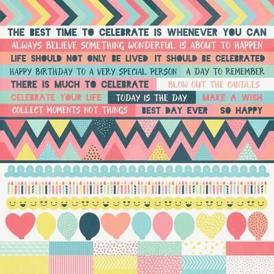 Kaisercraft 12x12" Sticker Sheet - Party Time