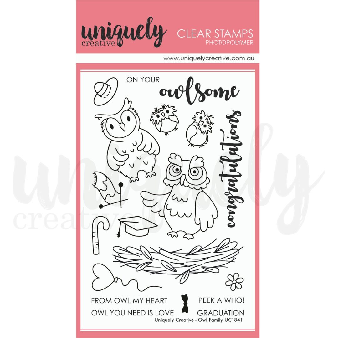 Uniquely Creative Stamp & Die Set Bundle - Owl Family