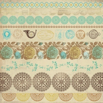 Kaisercraft 12x12" Sticker Sheet - Madam Boutique - Antiques
