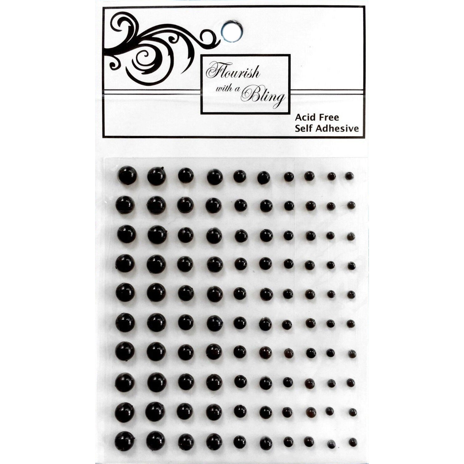 FWAB Adhesive Pearls - Black