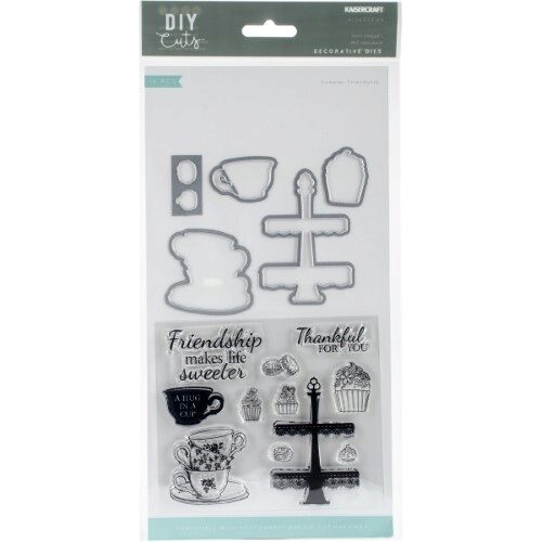 Kaisercraft Decorative Die & Stamp Set - Sweeter Friendship