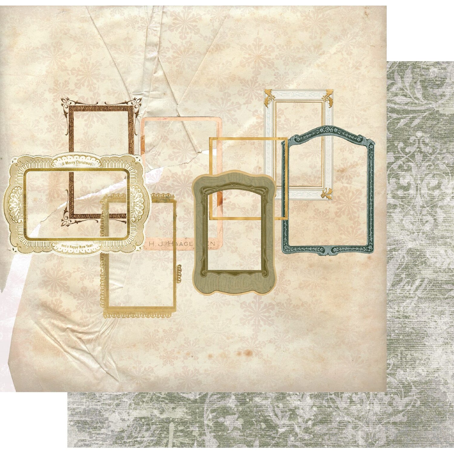 Uniquely Creative A Very Vintage Christmas - Merry Little Christmas Paper