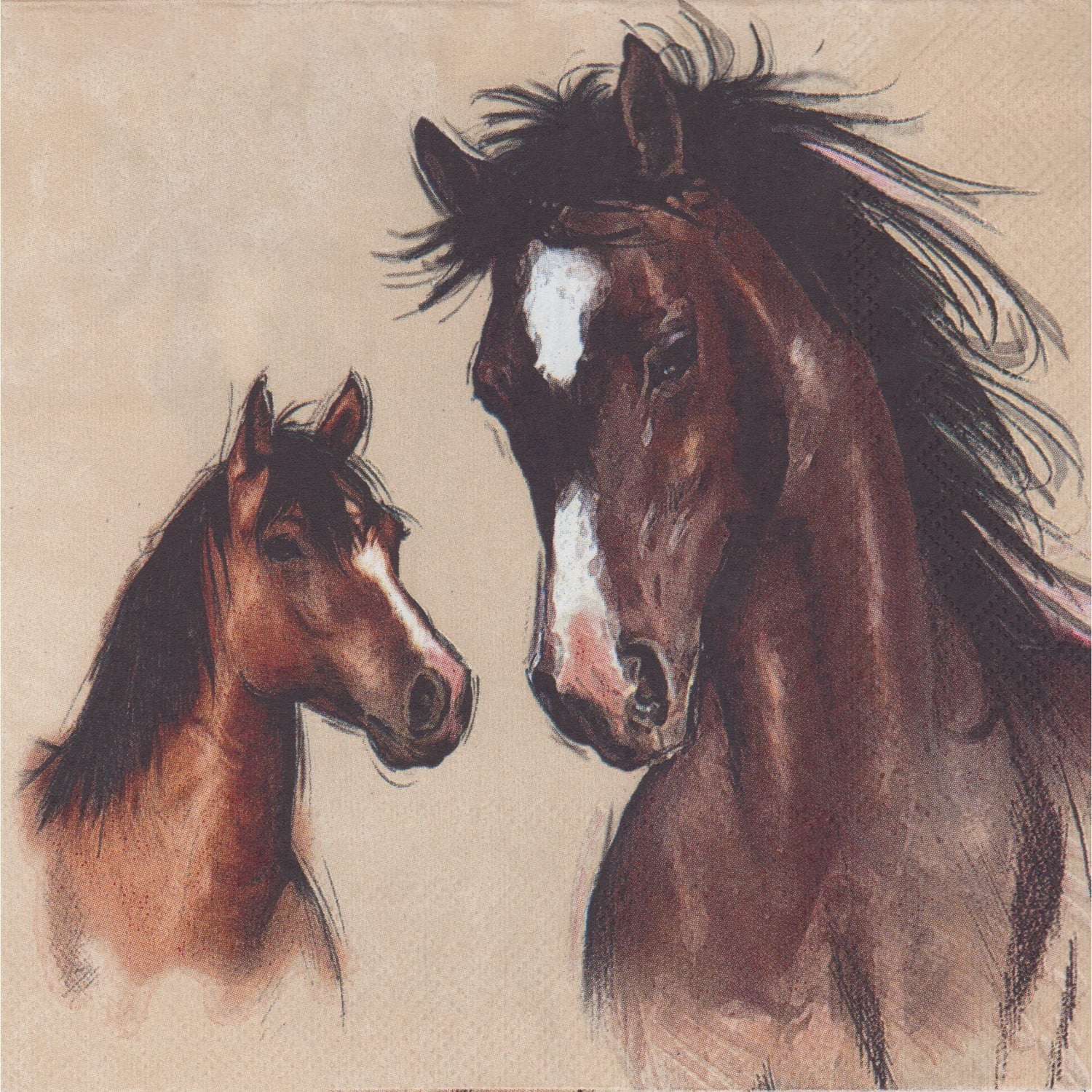 IHR Napkin/Serviette - Horses-Amy & Lucy