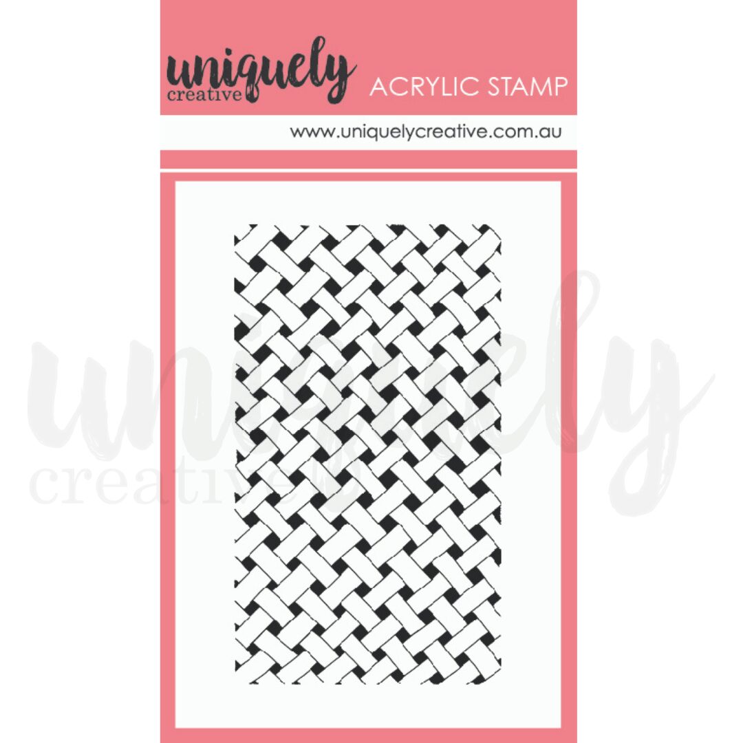 Uniquely Creative Mark Making Stamp - Basket Weave