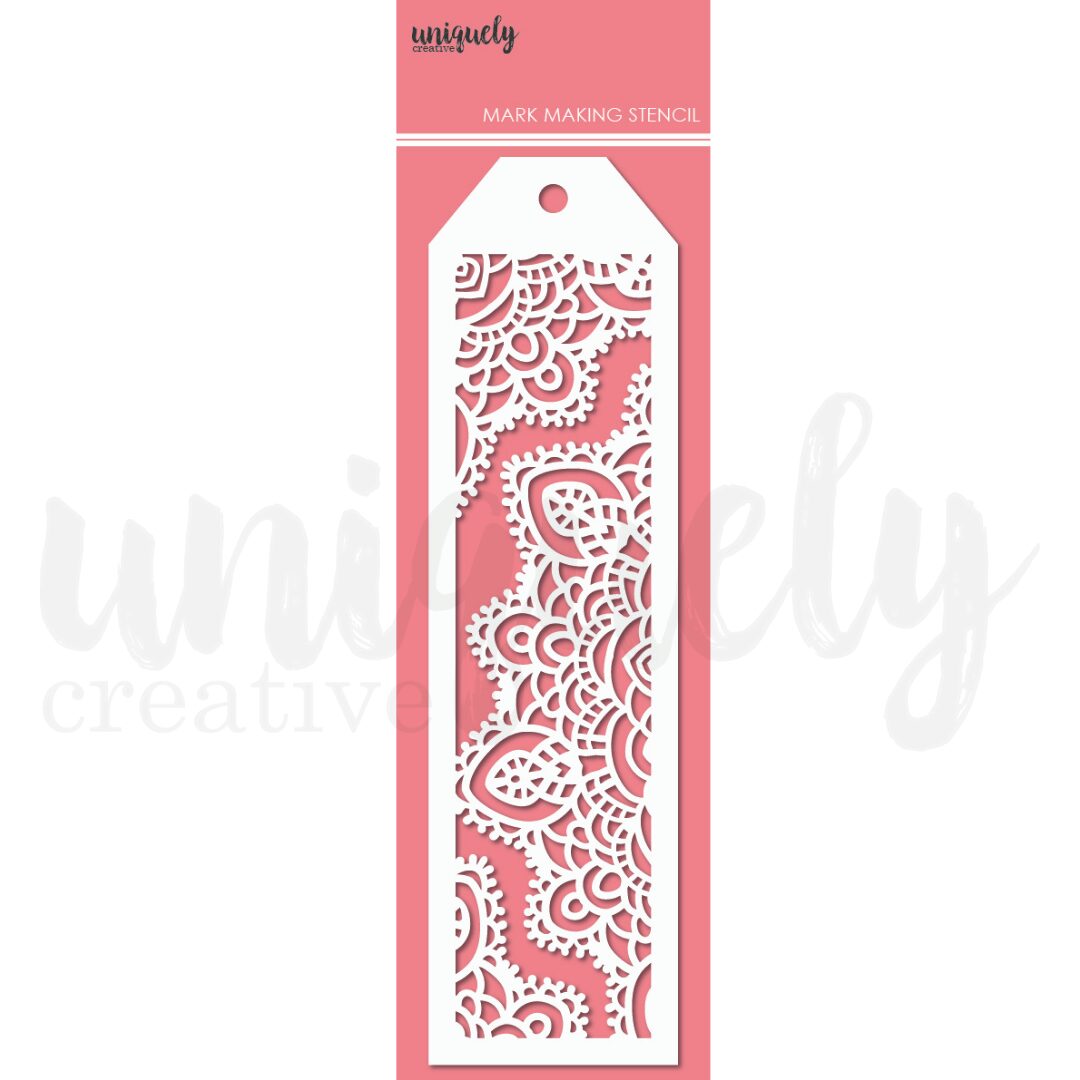 Uniquely Creative Mark Making Stencil - Doily Texture