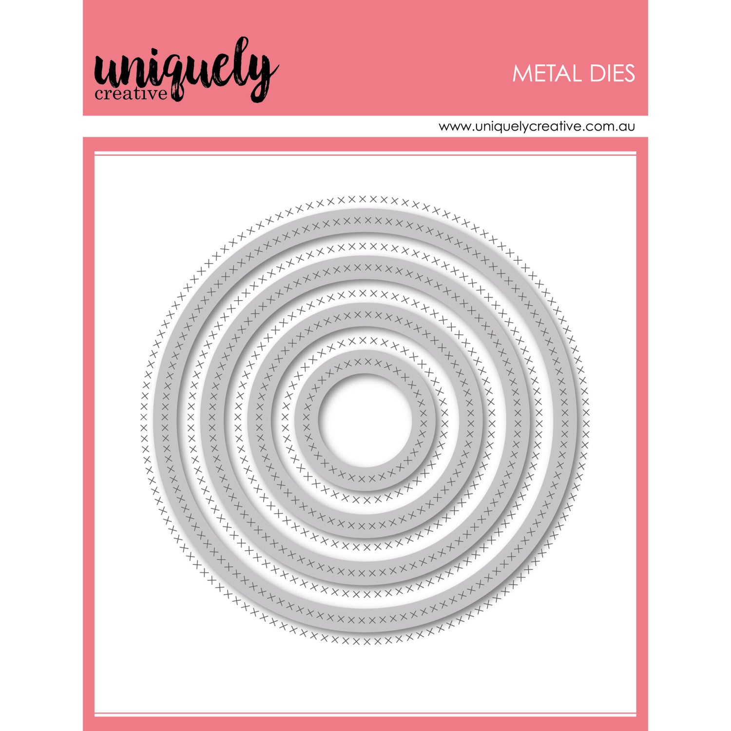 Uniquely Creative Die - Cross Stitch Circle Frames
