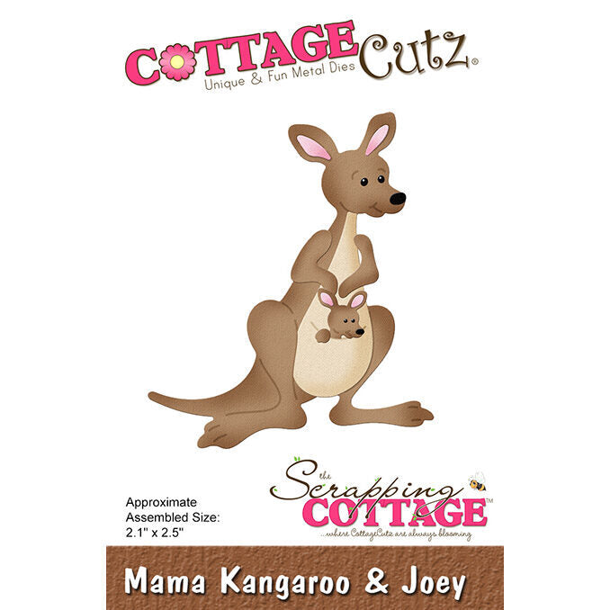 CottageCutz Die - Mama Kangaroo & Joey