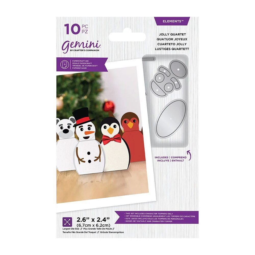 Crafter's Companion Festive Giftables Die - Jolly Quartet