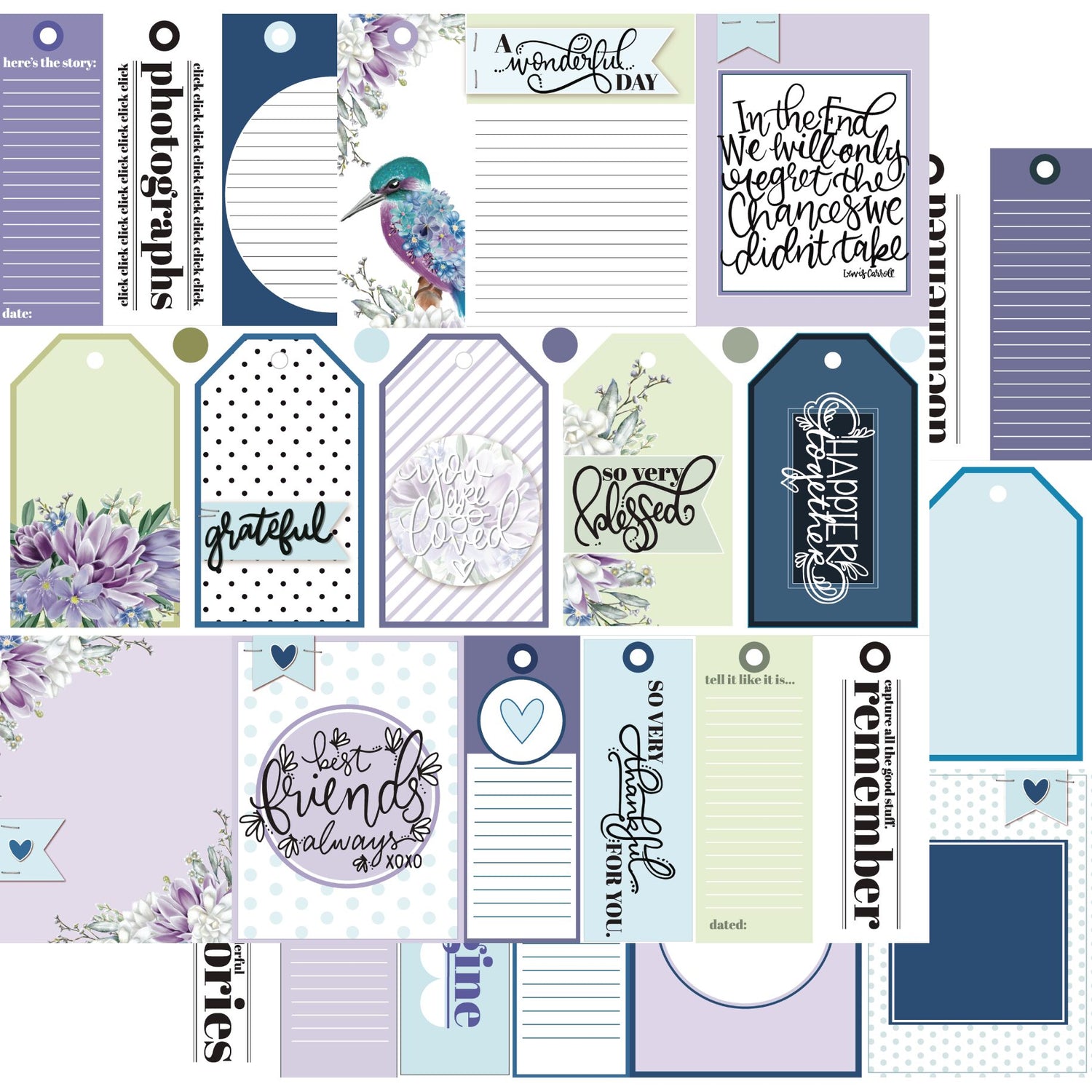 Uniquely Creative Indigo & Violet - This is Us Paper