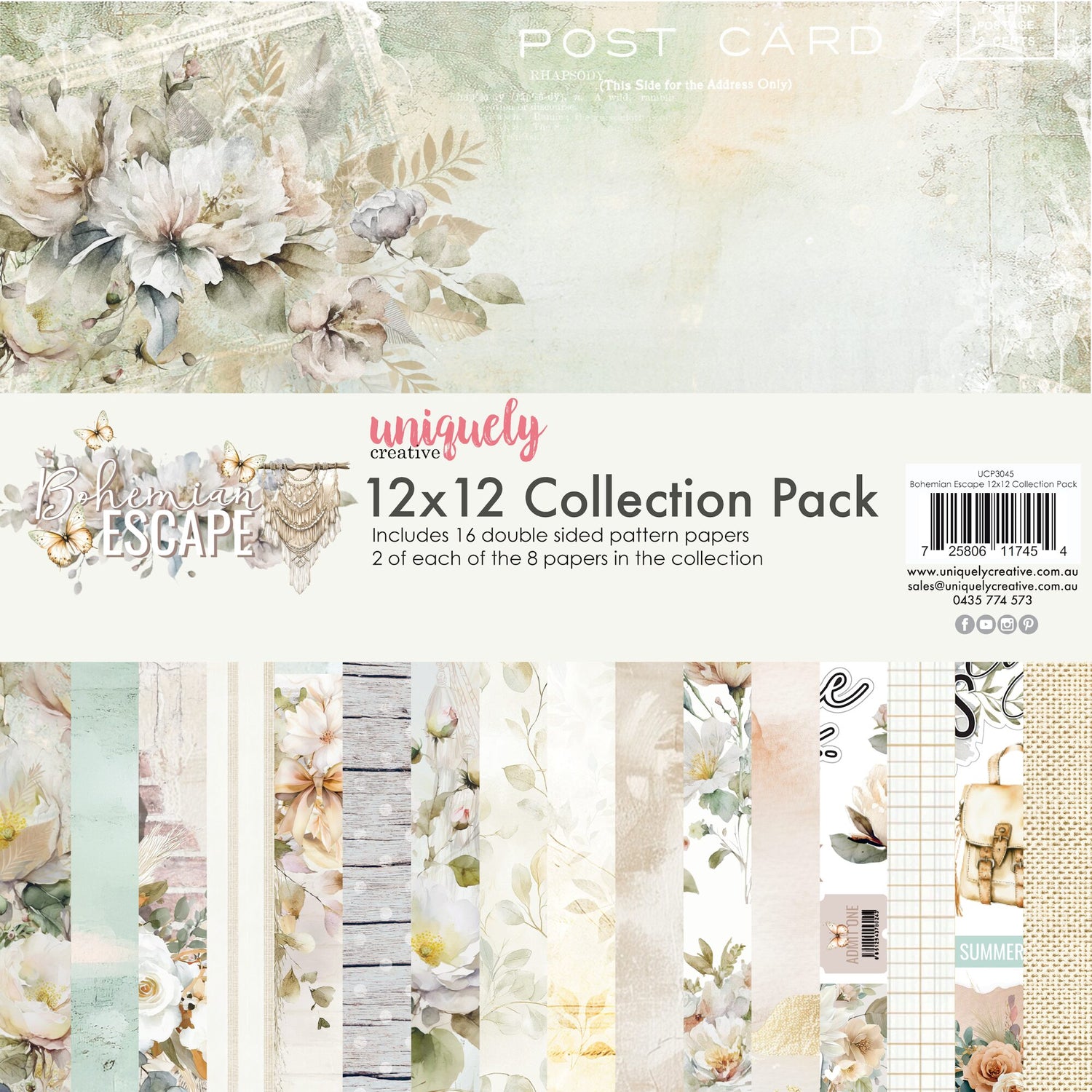 Uniquely Creative Bohemian Escape - 12x12" Collection Pack (16 papers)