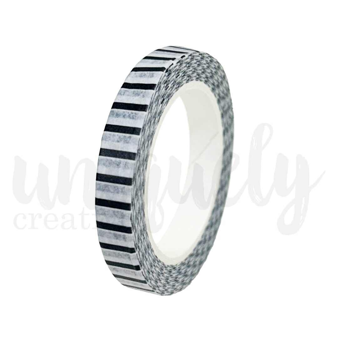 Uniquely Creative Washi Tape - Black Stripe 10m