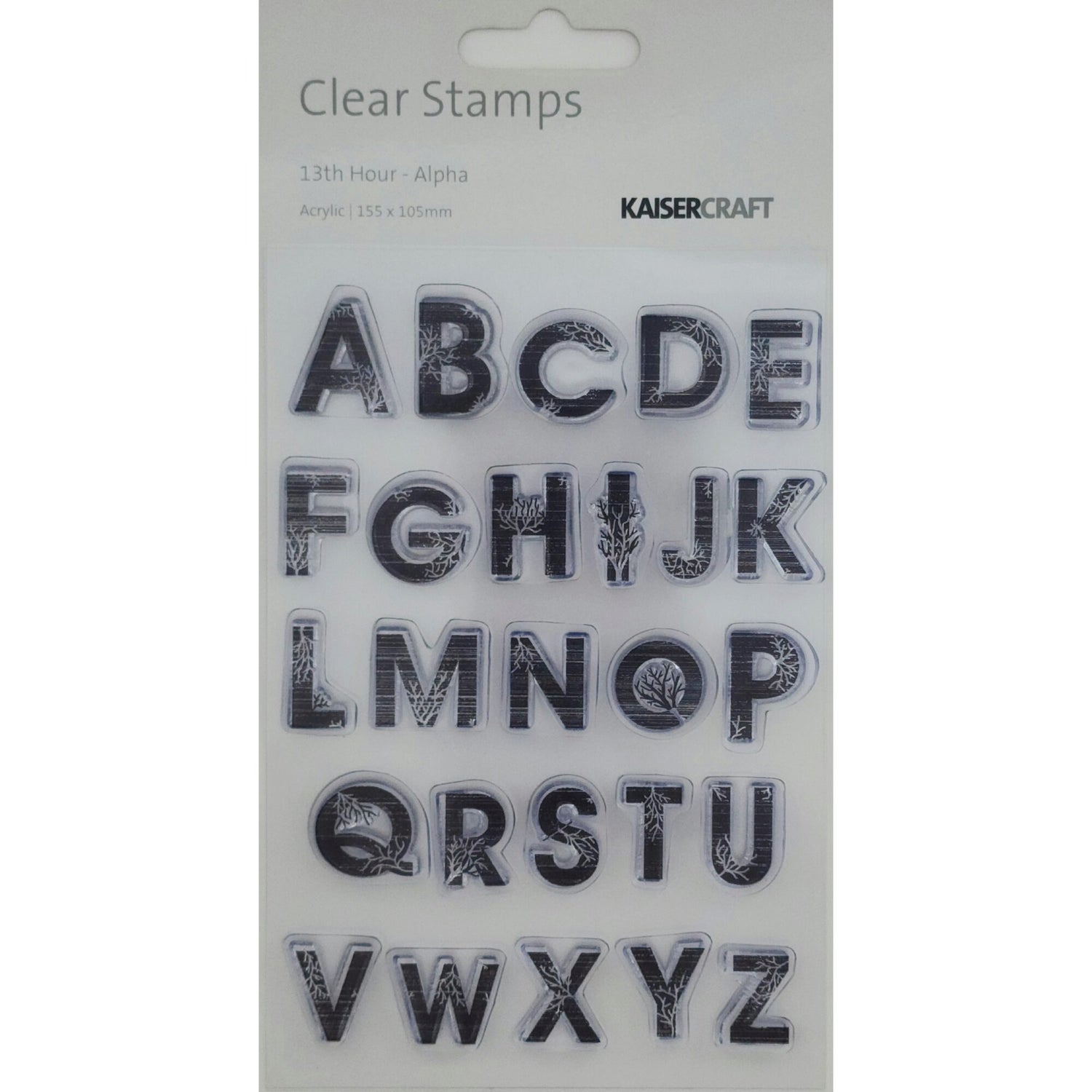 Kaisercraft Acrylic Stamp - 13th Hour - Alphabet