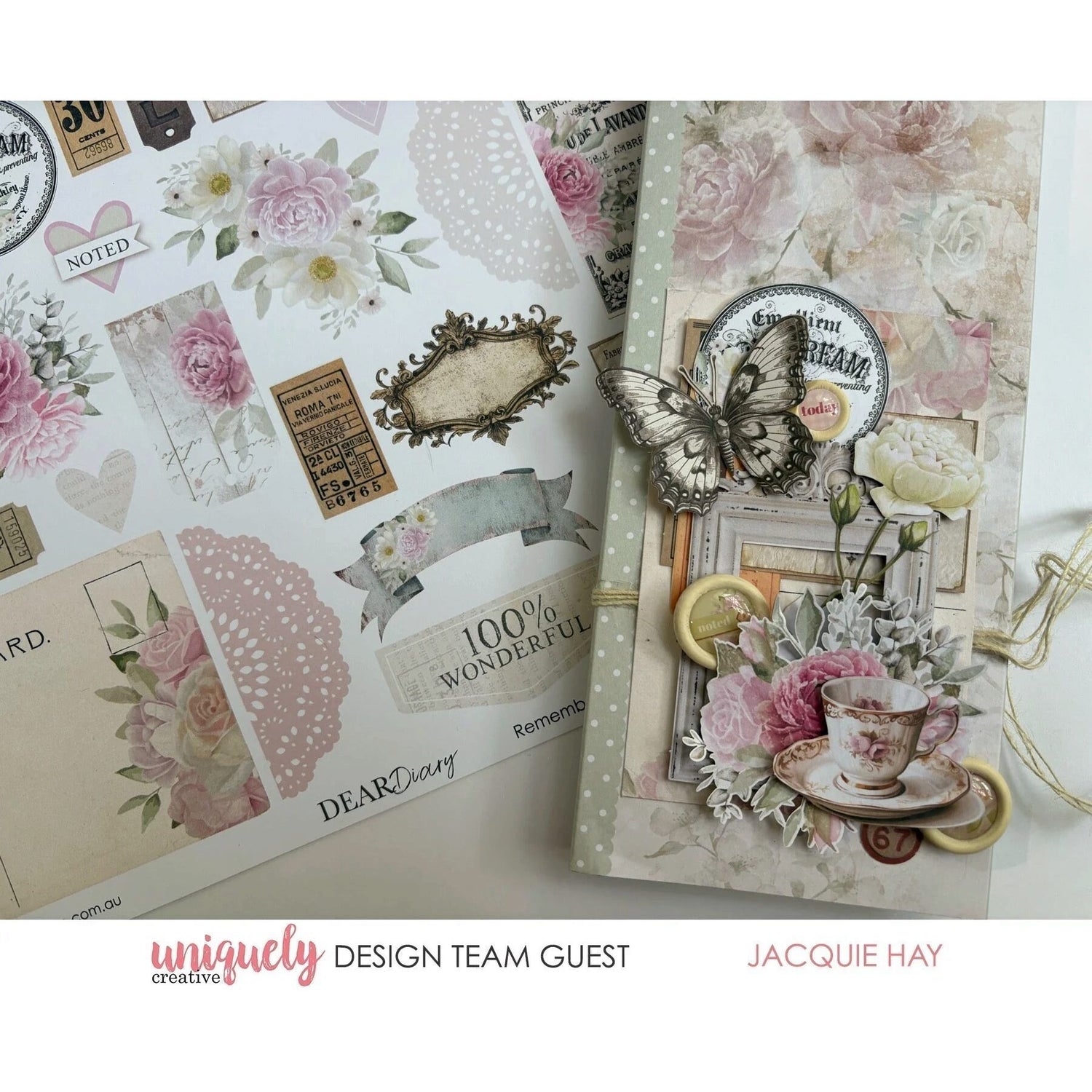 Uniquely Creative Slimline Fold-Out Album - Dear Diary