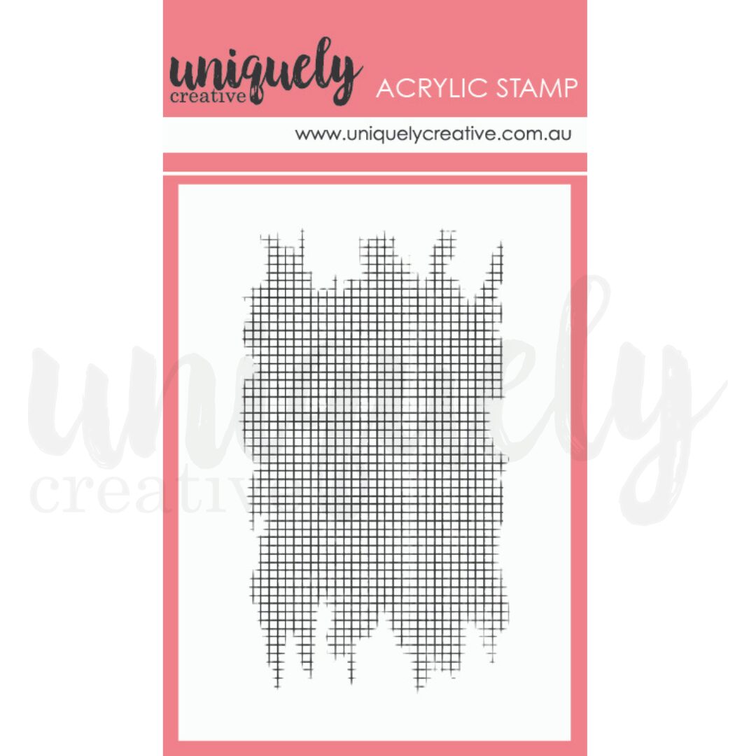 Uniquely Creative Mark Making Stamp - Grungy Graph