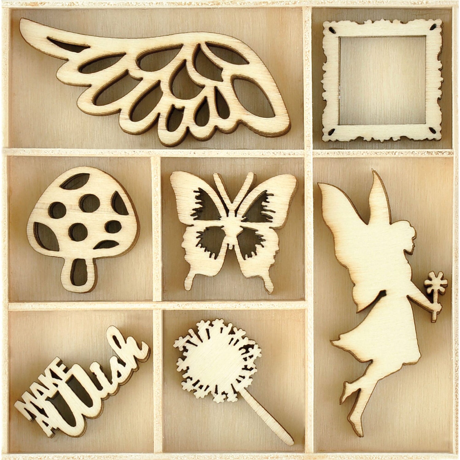 Kaisercraft Wooden Flourish Pack - Make a Wish