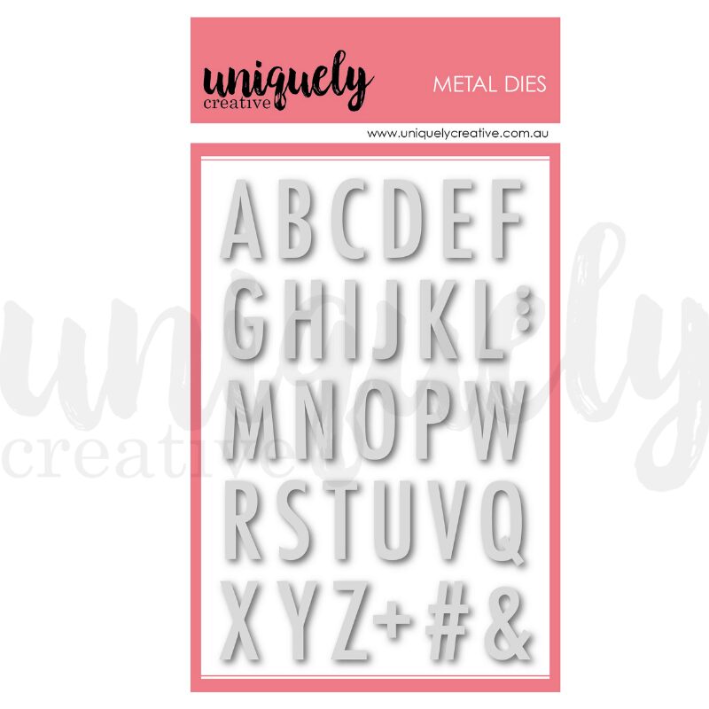 Uniquely Creative Die - Tall Uppercase Alpha