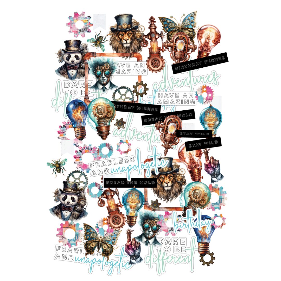 Uniquely Creative - Creative Cuts - Steampunk Graffiti