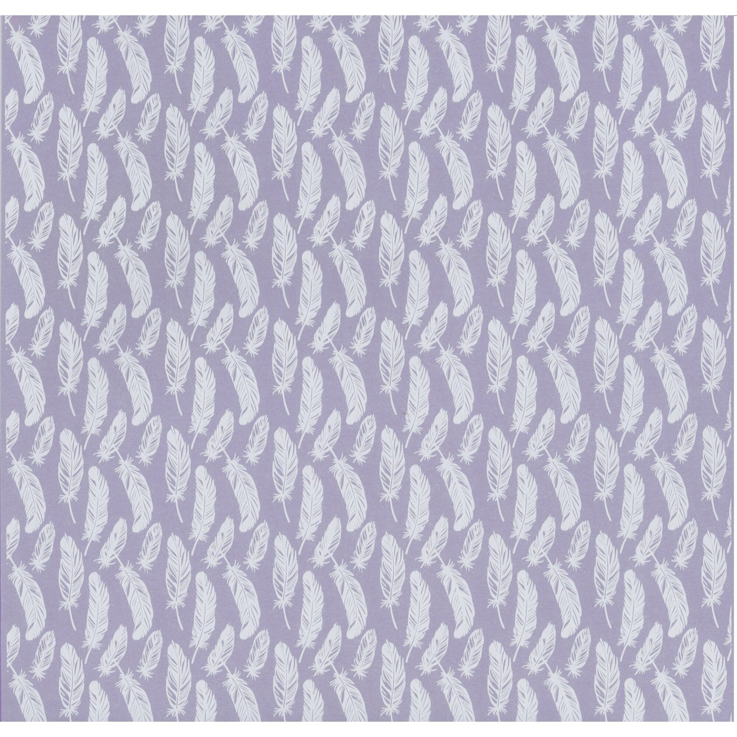 Mintay Decorative 12x12" White Translucent Vellum - Feathers