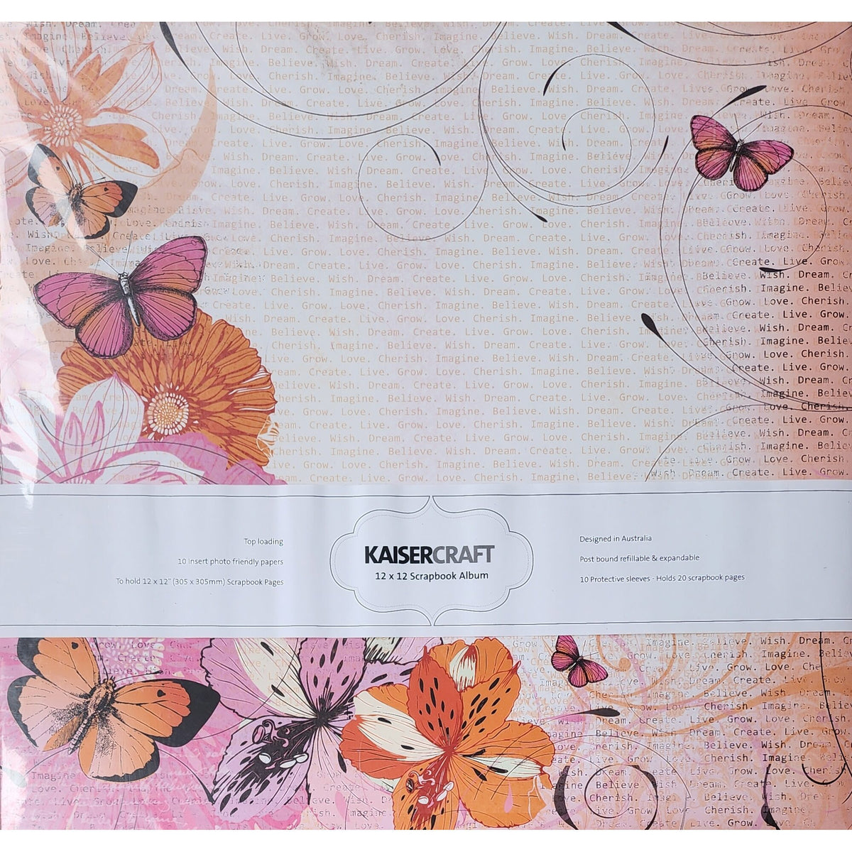 Kaisercraft Post Bound 12x12" Album - Tigerlilly