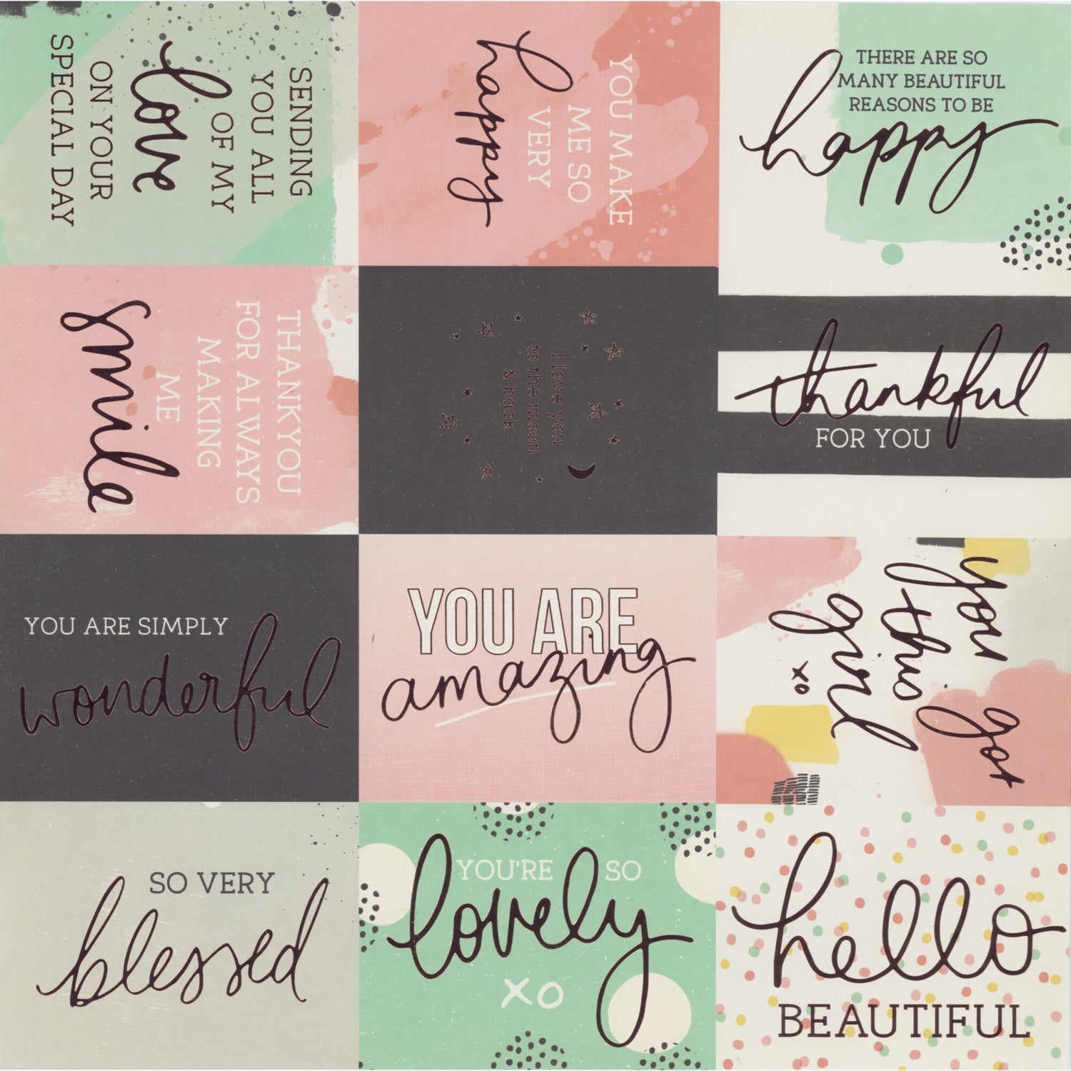 Kaisercraft 12x12" Speciality Paper - Happy Moments (Foil)